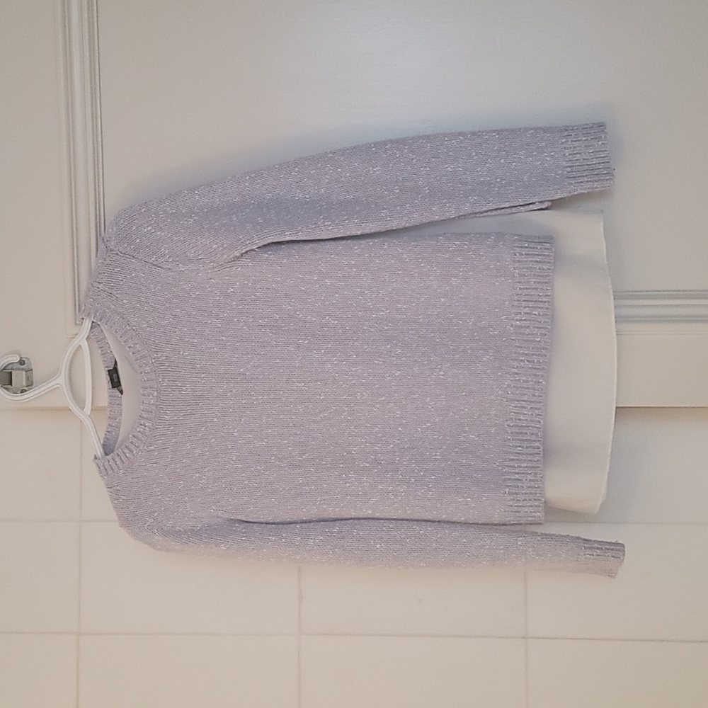 Club Monaco Kaelane Mixed Media Blue Knit Sweater